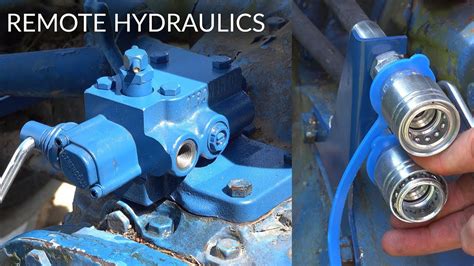 install rear remote hydraulics   tractor super easy youtube