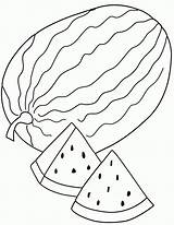 Watermelon Coloring Pages Library Clipart Colouring sketch template