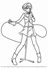 Meiko Vocaloid Draw Step Drawing Drawingtutorials101 Previous Next sketch template