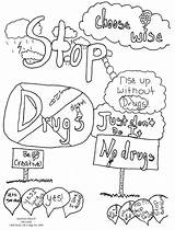 Coloring Drug sketch template