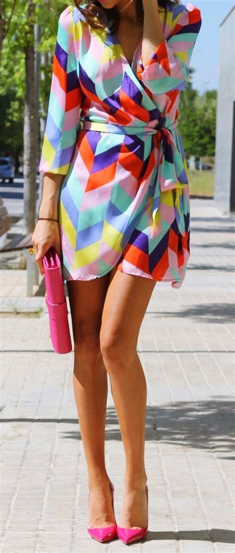 Spring Street Style Colorful Dress Just A Pretty Style