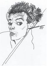Schiele Egon 1913 Pencil Zeichnungen Jahrbuch Skill Gustav Klimt 1914 Artists Fashioneal sketch template