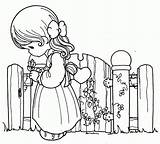 Coloring Pages Precious Moments Girl Printable Color Praying Thinking Kids Book September Adult 2010 Coloringbook4kids Template Para Colouring Sheets Stamps sketch template