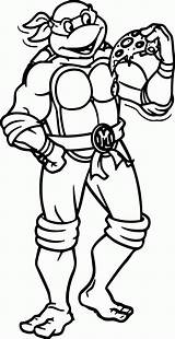 Coloring Ninja Turtles Michelangelo Pages Popular Mutant sketch template