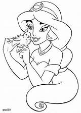 Coloring Pages Printable Jasmine Princess Disney Kids Colouring sketch template
