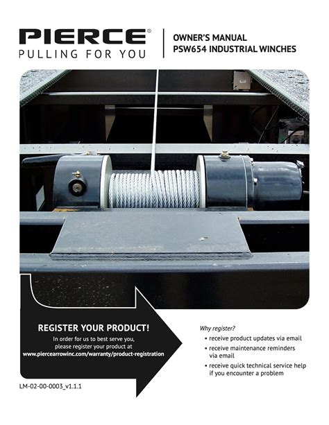 industrial series winch owners manual