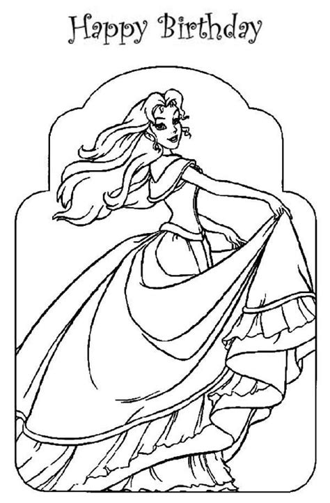 picture  princesses birthday coloring pages bulk color birthday