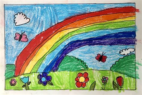 easy   draw  rainbow tutorial video  rainbow coloring page