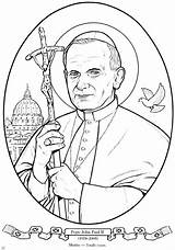 Coloring Pages Paul Saint John Ii Dover Pope Publications Book Doverpublications Welcome Visit Crafts Catholic School Feast sketch template