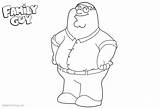 Peter Griffin Coloring Guy Family Pages Printable Kids sketch template