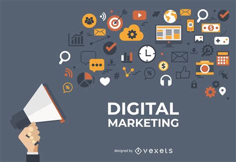 digital marketing banner design vector