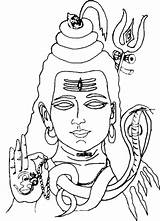 Coloring Pages Shiva Lord Shivratri Festival Face Chinese Color Dragon Boat Template Print Related Posts Moon sketch template