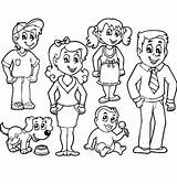 Coloring Family Pages Printable Kids Print sketch template