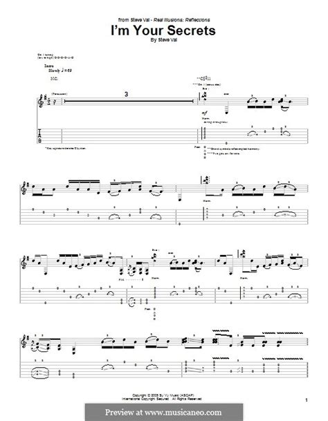 i m your secrets by s vai sheet music on musicaneo