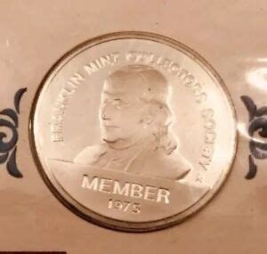 franklin mint collectors society silver member coin ebay
