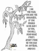 Coloring Pages John God Experiencing Printable Unit Vine Kids Branches sketch template
