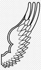 Wing Wings Bird Coloring Pages Drawing Colouring Angel Feathers Template Clipartmag sketch template