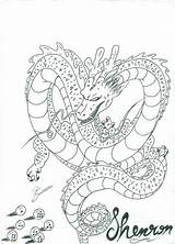 Shenron Dbz sketch template