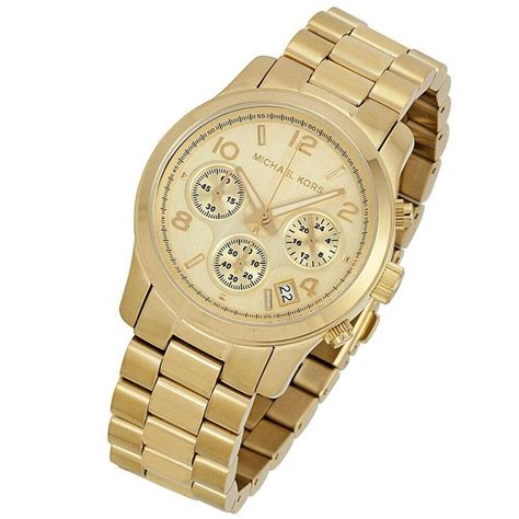 Michael Kors Women S Mk5055 Runway Chronograph Gold Tone Stainless