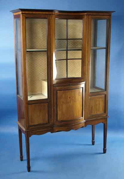 antique edwardian mahogany display cabinet  sale antiquescom