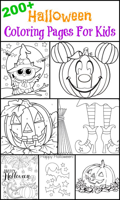 halloween coloring pages  kids thesuburbanmom