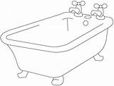 Coloring Bathtub Pages Designlooter 79kb 489px sketch template
