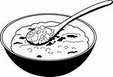 Porridge Colouring Congee Sack Clipground sketch template