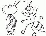 Coloring Ant Printable Pages sketch template