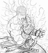 Ryu Evil Sketch Fighter Street Coloring Drawings Deviantart Pages Fan sketch template