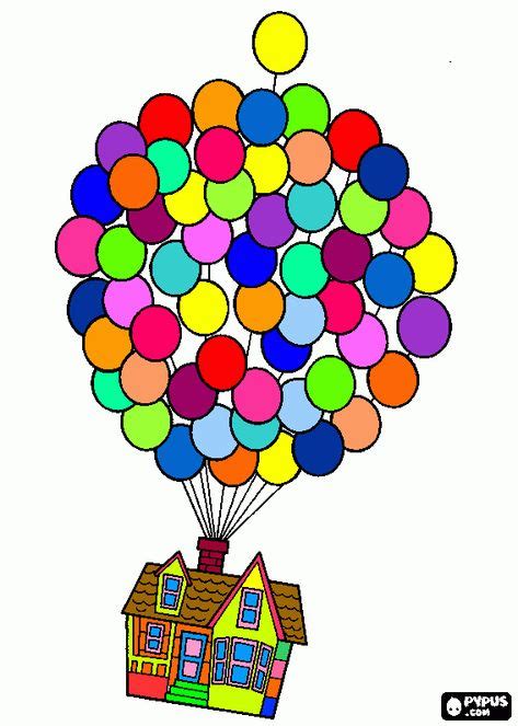 house balloonsimggif  coloring pages house