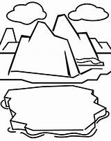 Iceberg Coloring Pages Clipart Drawing Coloriage Cracking Clipartmag Line Designlooter Dessin Getdrawings Arctic Kids Choose Board 07kb sketch template