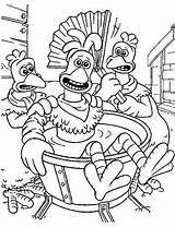 Chicken Run Coloring Pages Fun Kids sketch template