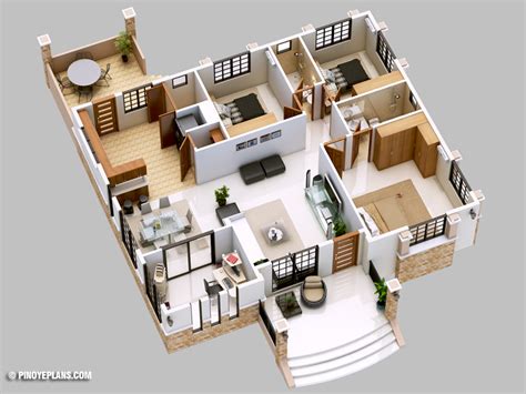 bedroom bungalow house design pinoy eplans