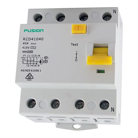 rcd safety switch ka   ma  pole rcd rcd safety switches connected switchgear