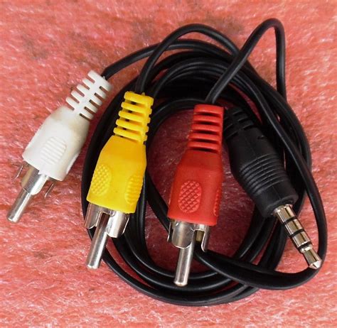 cable auxiliar de audio  video plug  mm   rca macho mercadolibre
