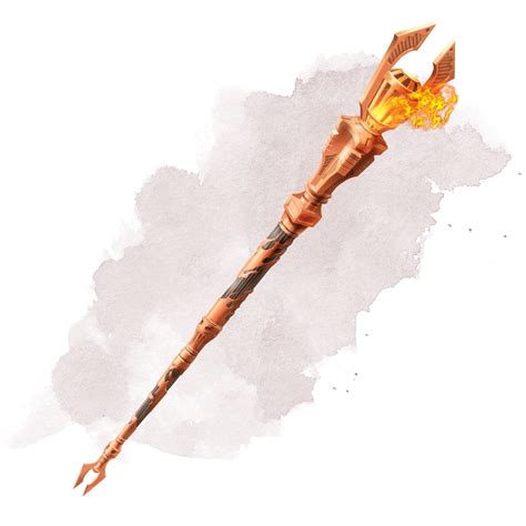 staff  fire magic items dd