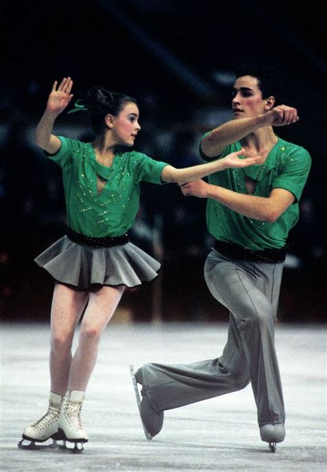 soviet figure skaters yekaterina gordeeva and sergei grinkov during the demonstration