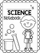 Notebook Cover Science Coloring Template Pages sketch template