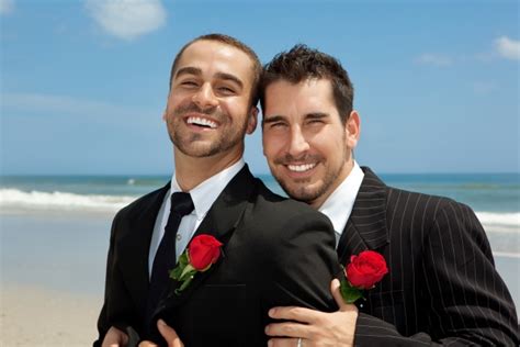 Same Sex Wedding Style Coordinating Two Grooms