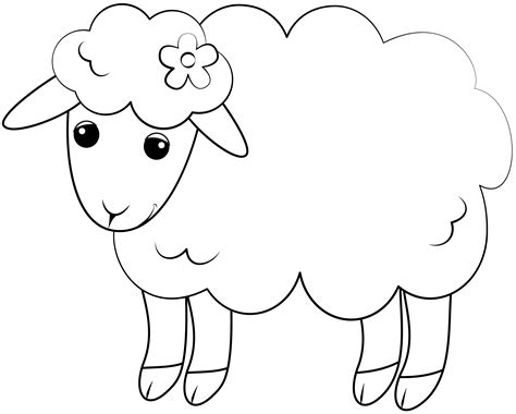 sheep printable template