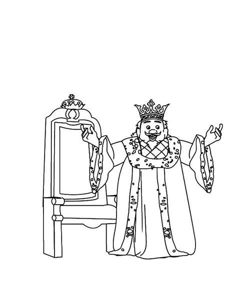 happy king coloring pages kids play color happy king coloring