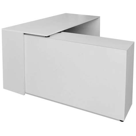 vidaxl hoekbureau met  schappen wit hoek bureau buro bureel kantoortafel ebay