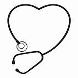 Stethoscope Heart Clipart Drawing Clip Paintingvalley Cute Transparent Drawings Clipground sketch template