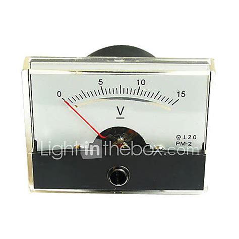 dc   analoge voltmeter paneel voltmeter