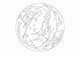 Merkur Planet sketch template