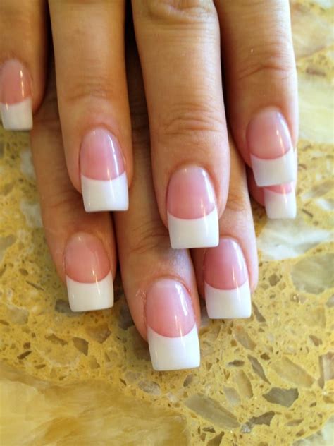 natural acrylic nails french tip acrylic nails french manicure nails