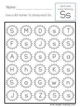 sample letter recognition activity  planted  primary tpt