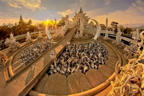 wat rong khun  contemporary sci fi temple  thailand places     lifetime