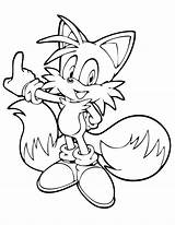 Tails Coloring Pages Sonic Getcolorings Printable Color sketch template