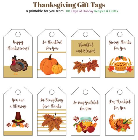 printable thanksgiving gift tags allfreeholidaycraftscom